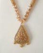 Collier perlée bicolore