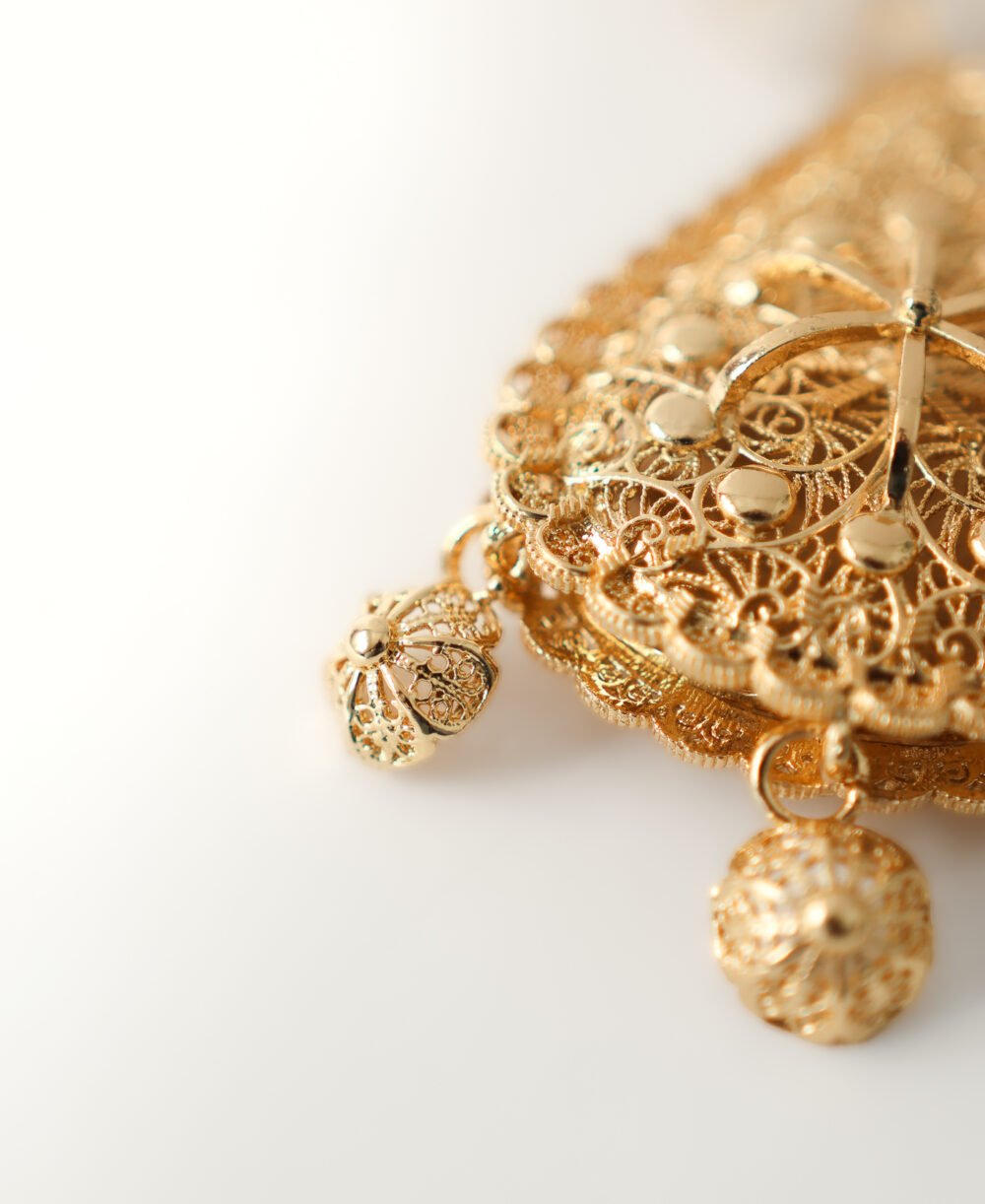 Collier de cristaux bicolore